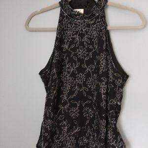 Andretta Donnatella Sparkly Sleeveless Top  Evening Wear Beaded